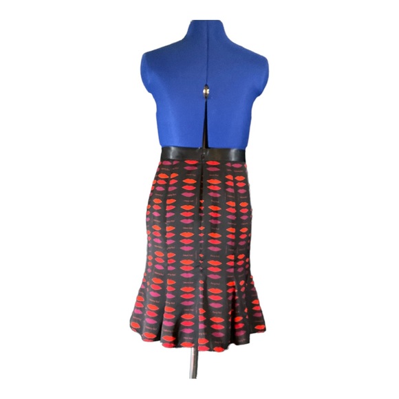 L’wren Scott for Banana Republic Lipstick Print Skirt, Size 4. EUC - Picture 5 of 7